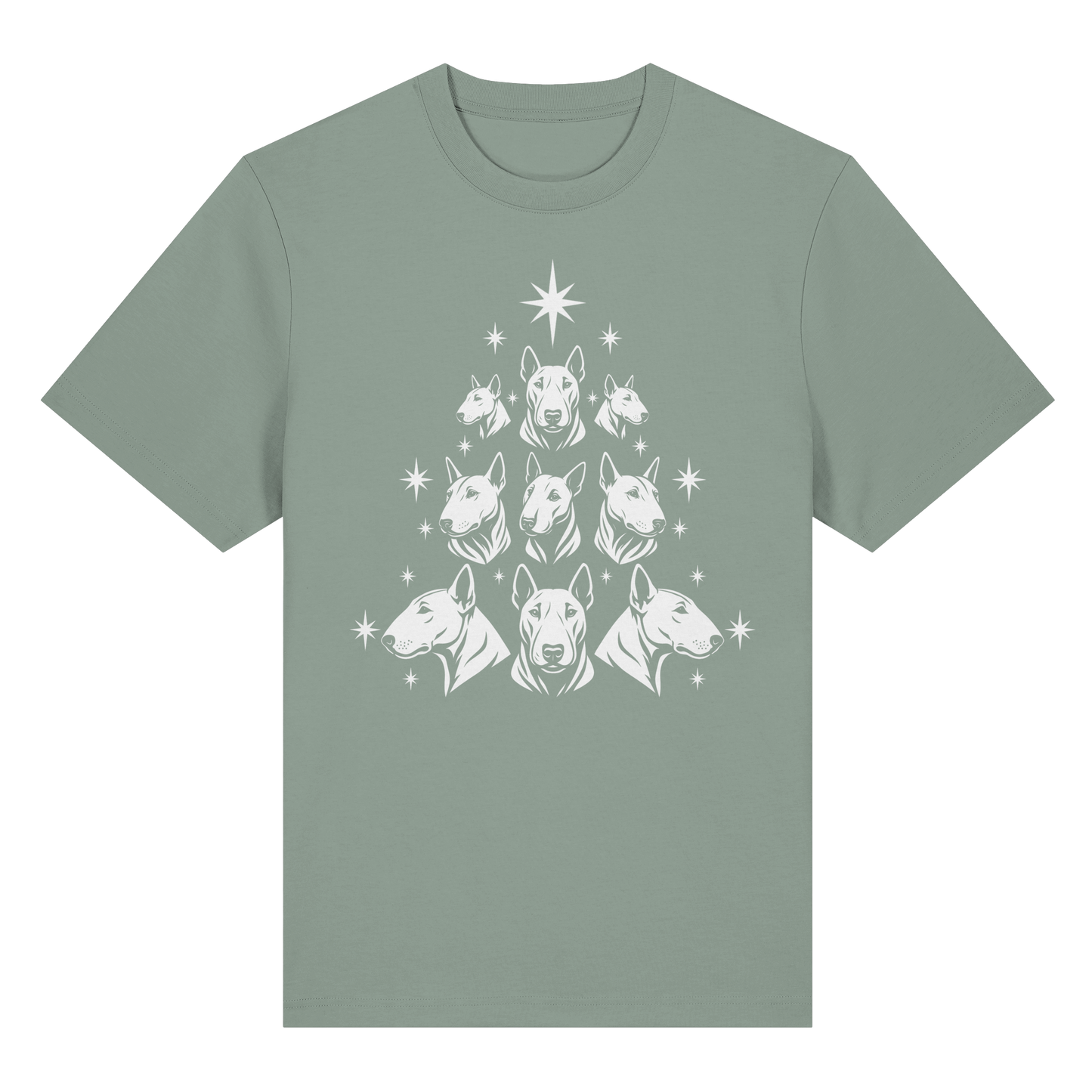 T-Shirt Bullterrier Christbaum