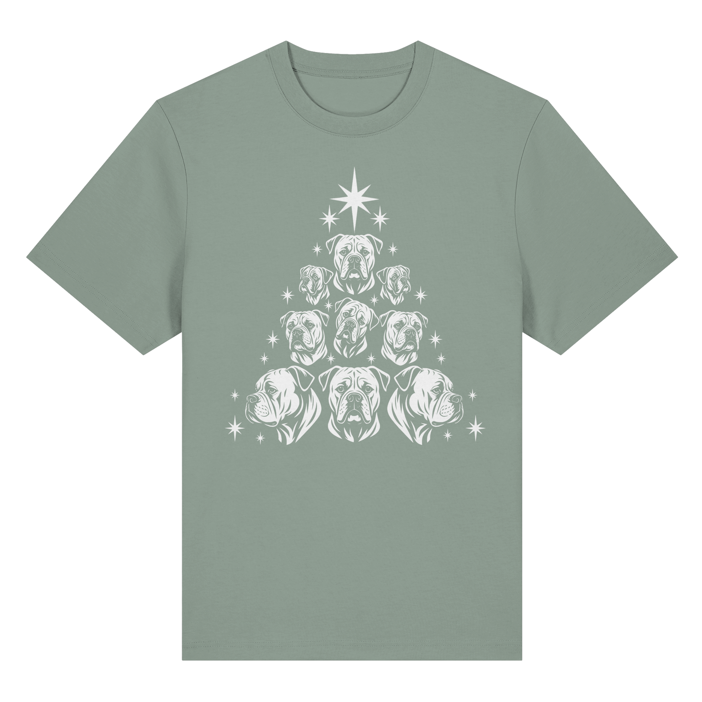 T-Shirt Bulldog Christbaum