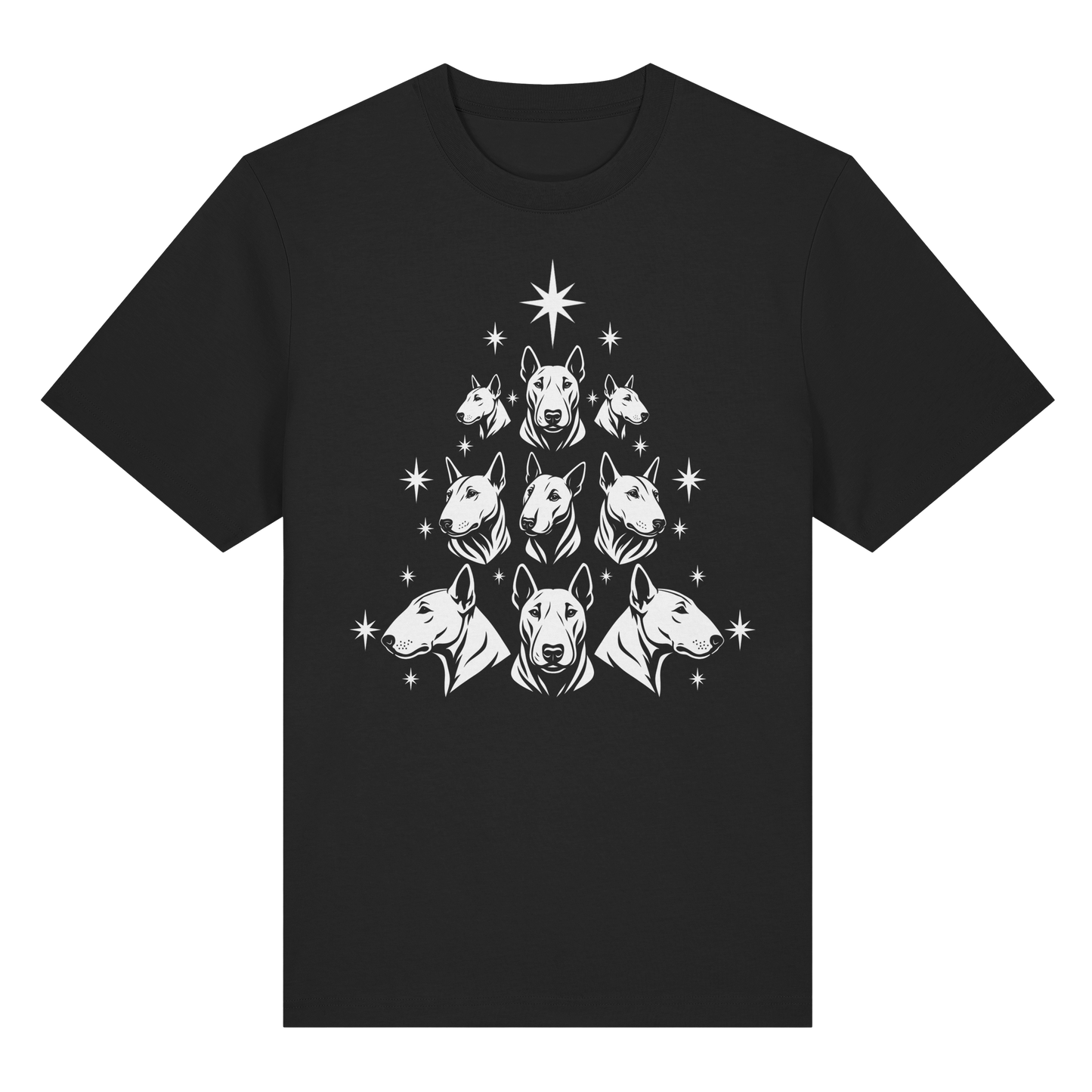 T-Shirt Bullterrier Christbaum