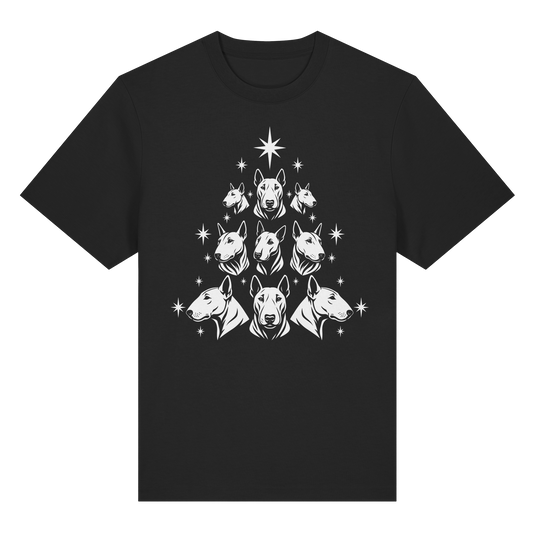 T-Shirt Bullterrier Christbaum