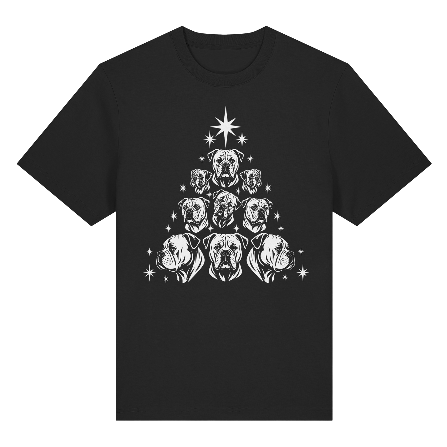 T-Shirt Bulldog Christbaum