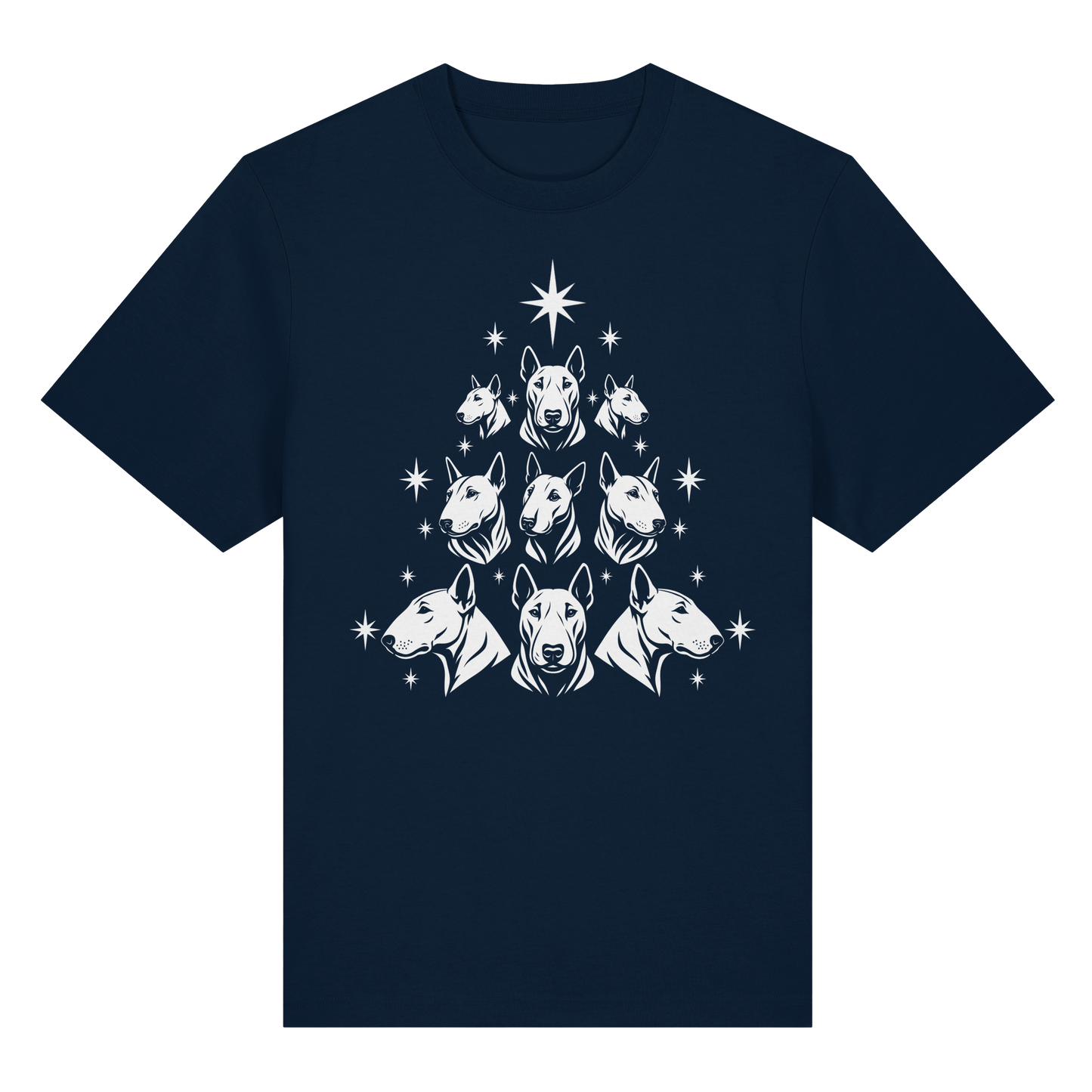 T-Shirt Bullterrier Christbaum