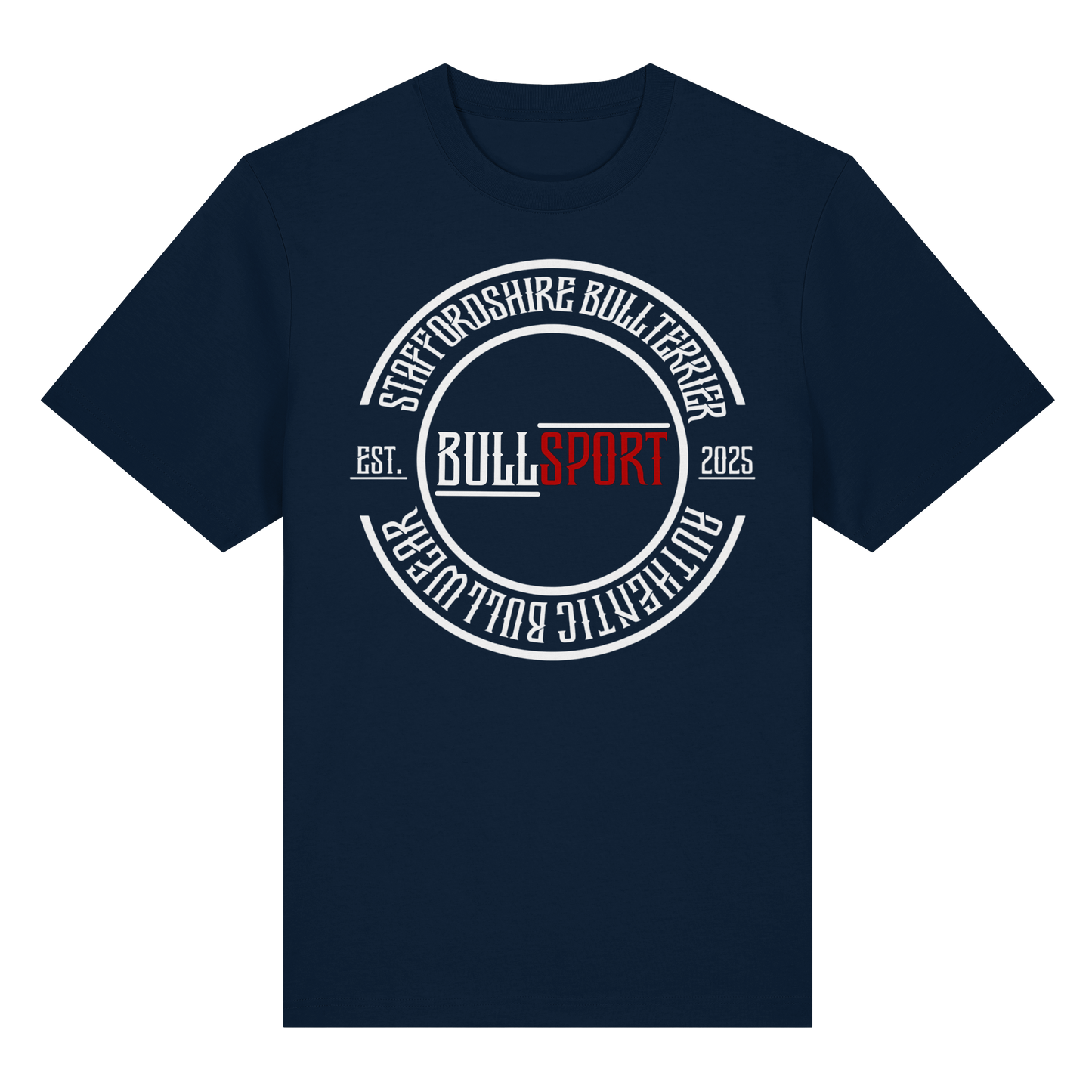 T-Shirt Staffordshire Bullterrier Circle EST.2025 - BULLSPORT