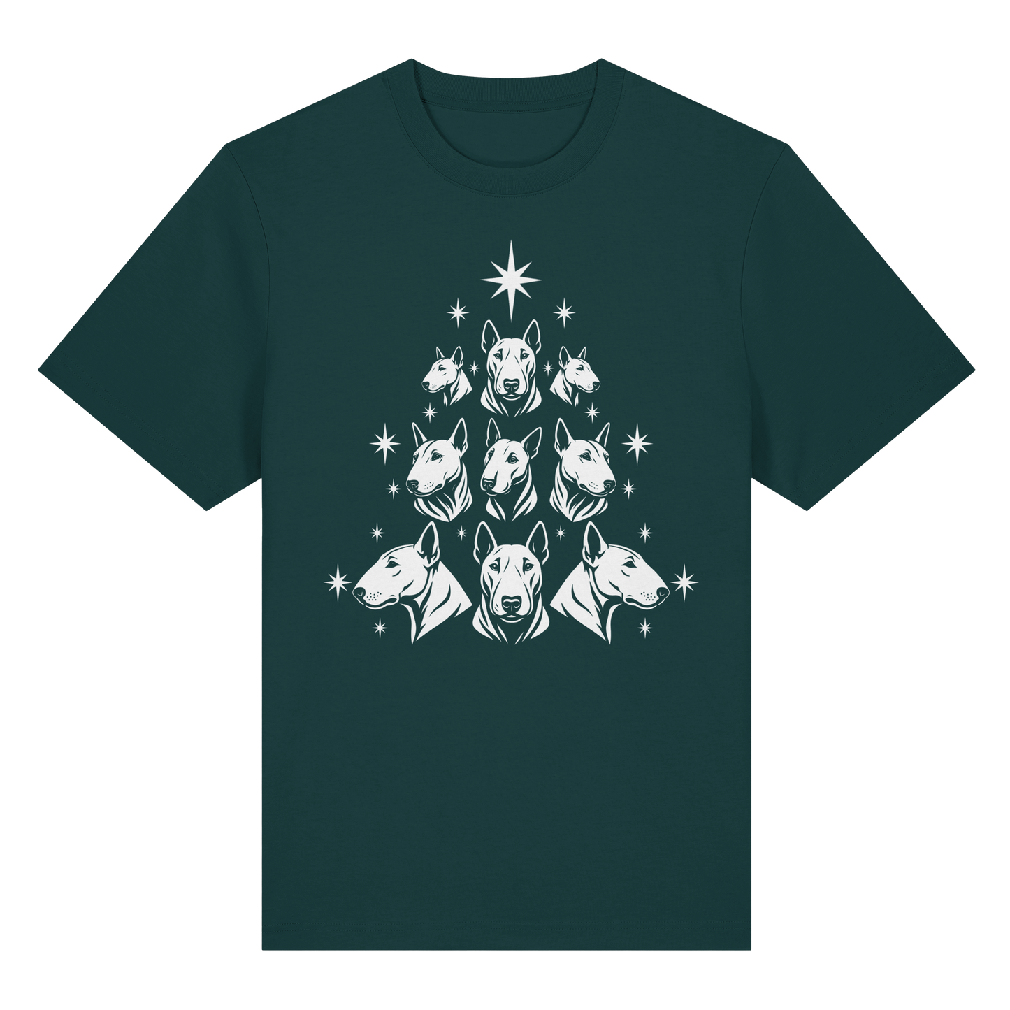T-Shirt Bullterrier Christbaum