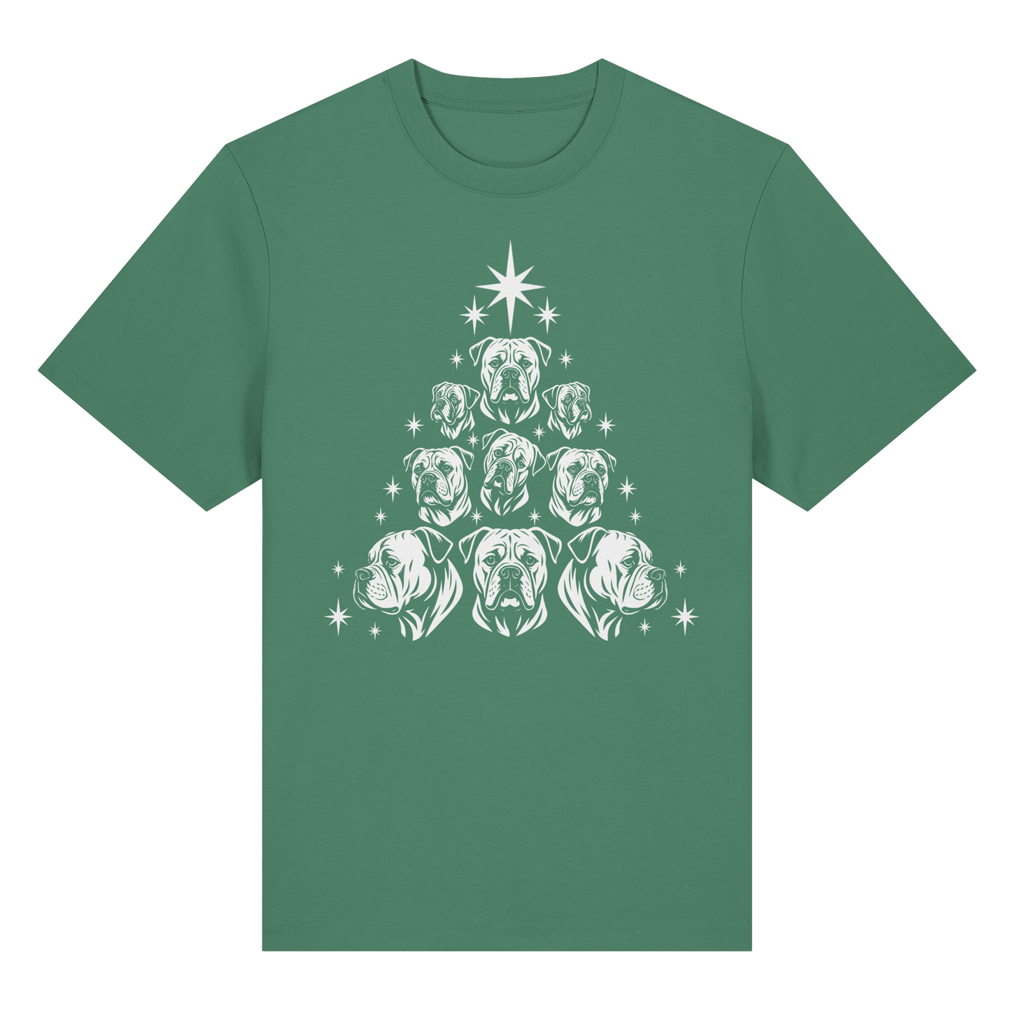 T-Shirt Bulldog Christbaum