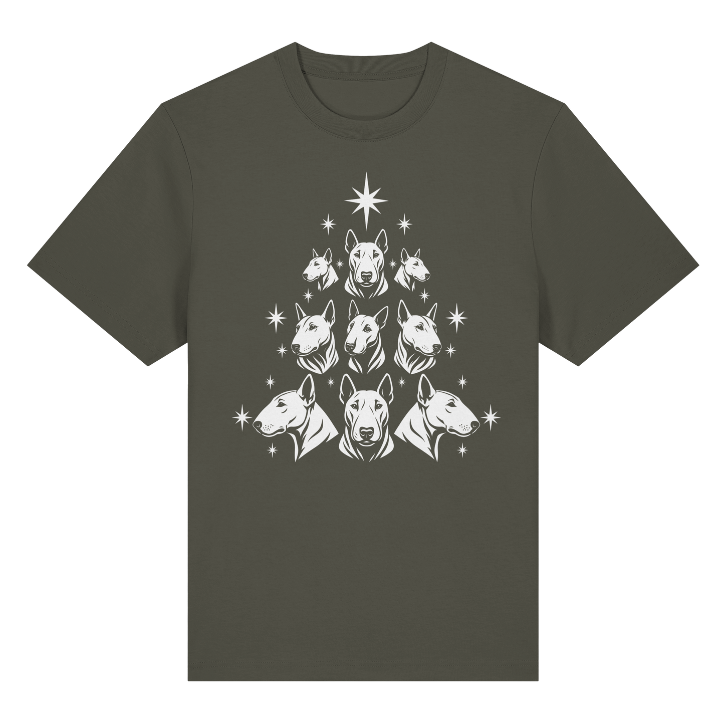 T-Shirt Bullterrier Christbaum