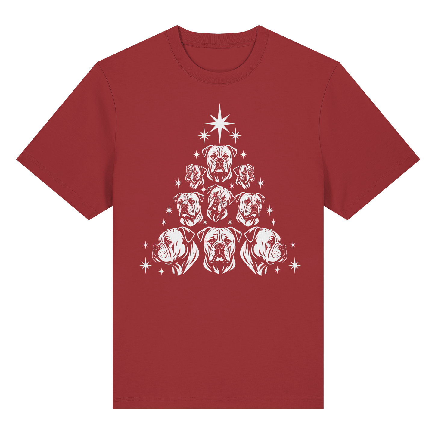 T-Shirt Bulldog Christbaum