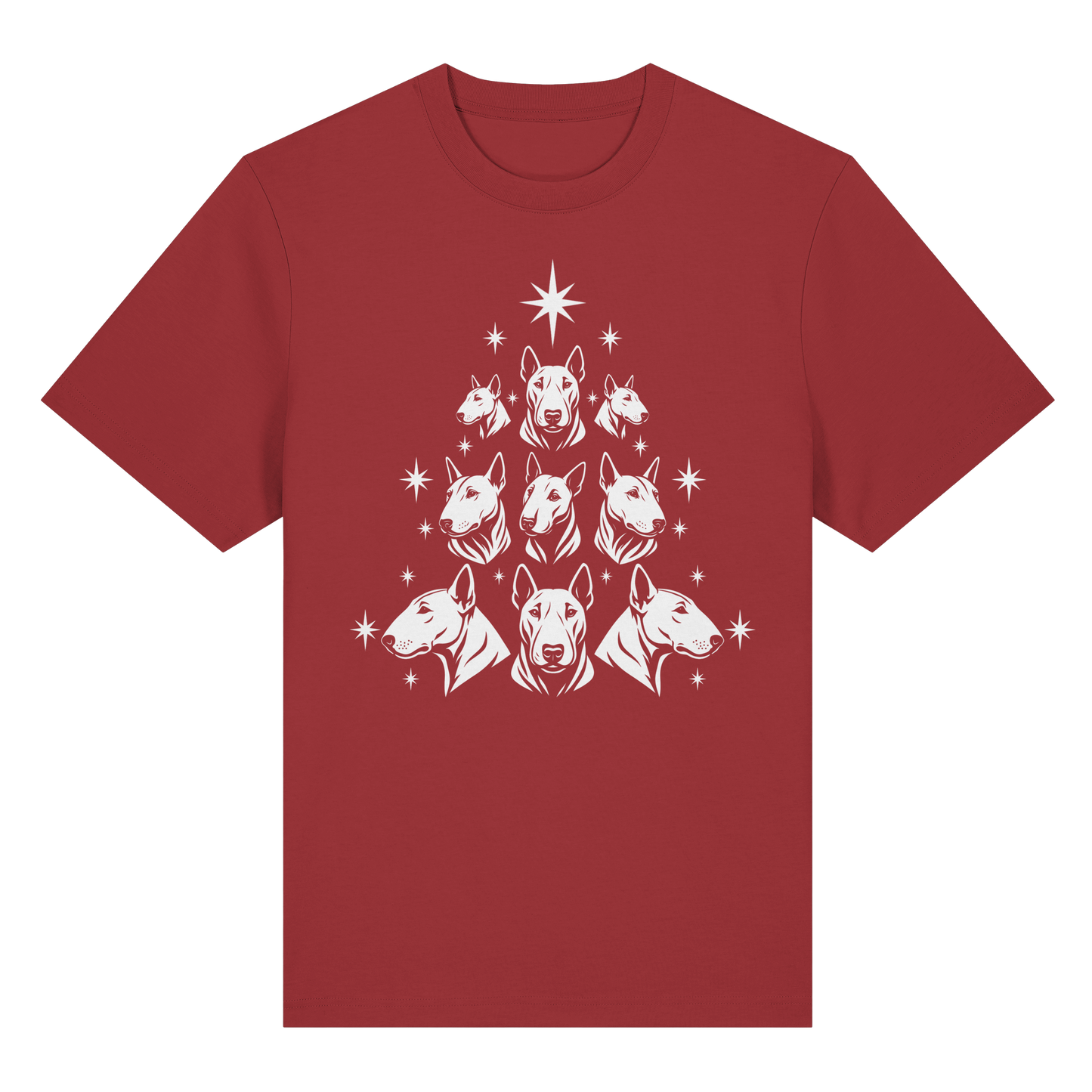 T-Shirt Bullterrier Christbaum