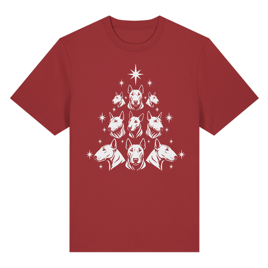 T-Shirt Bullterrier Christbaum