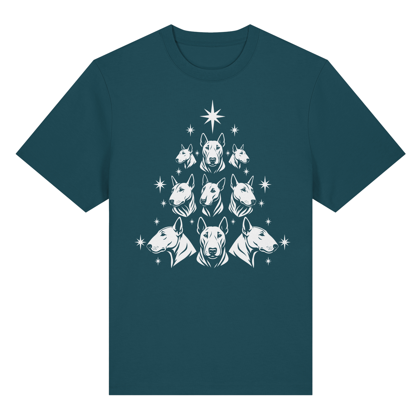 T-Shirt Bullterrier Christbaum