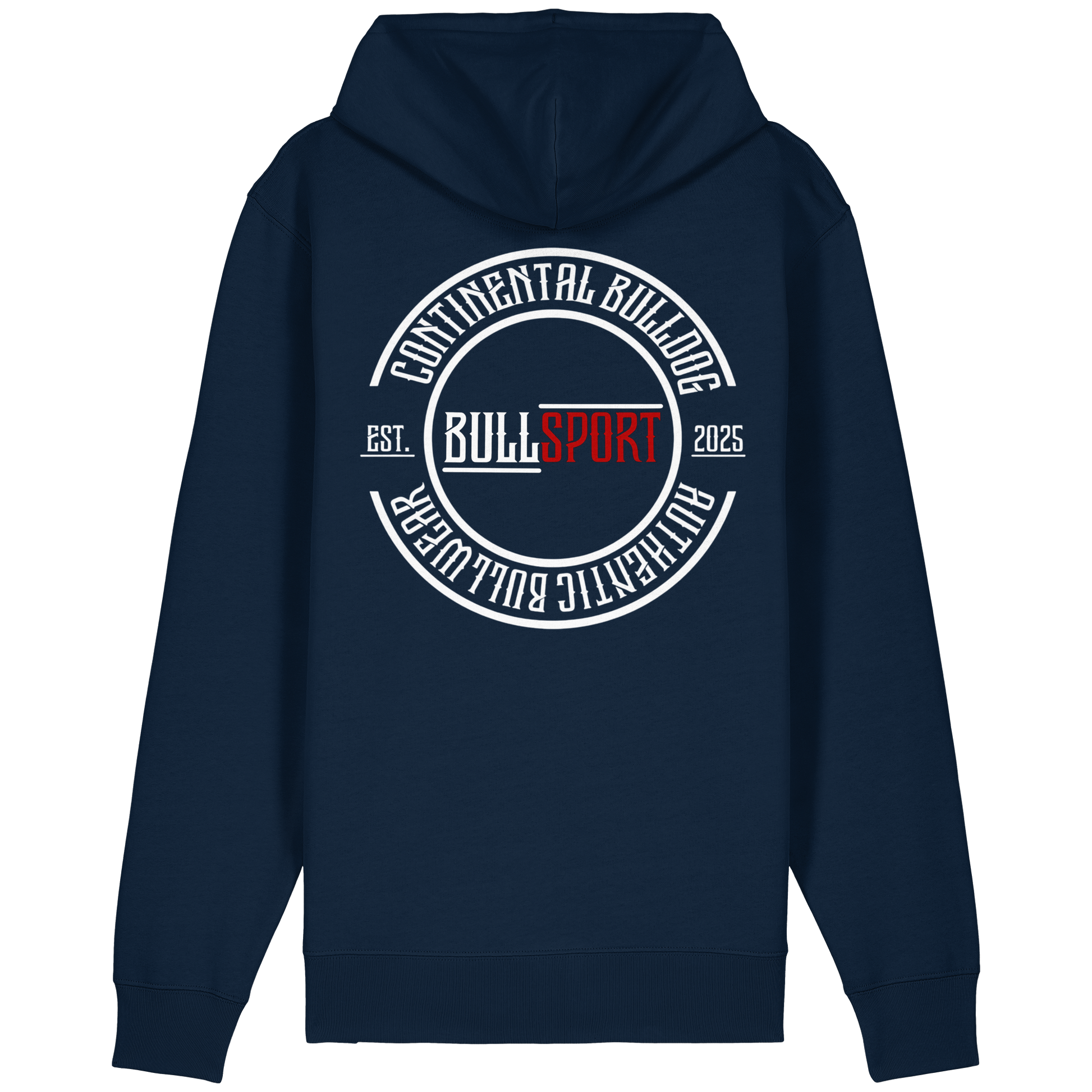 ZIP Hoodie Circle EST.2025 Continental Bulldog - BULLSPORT