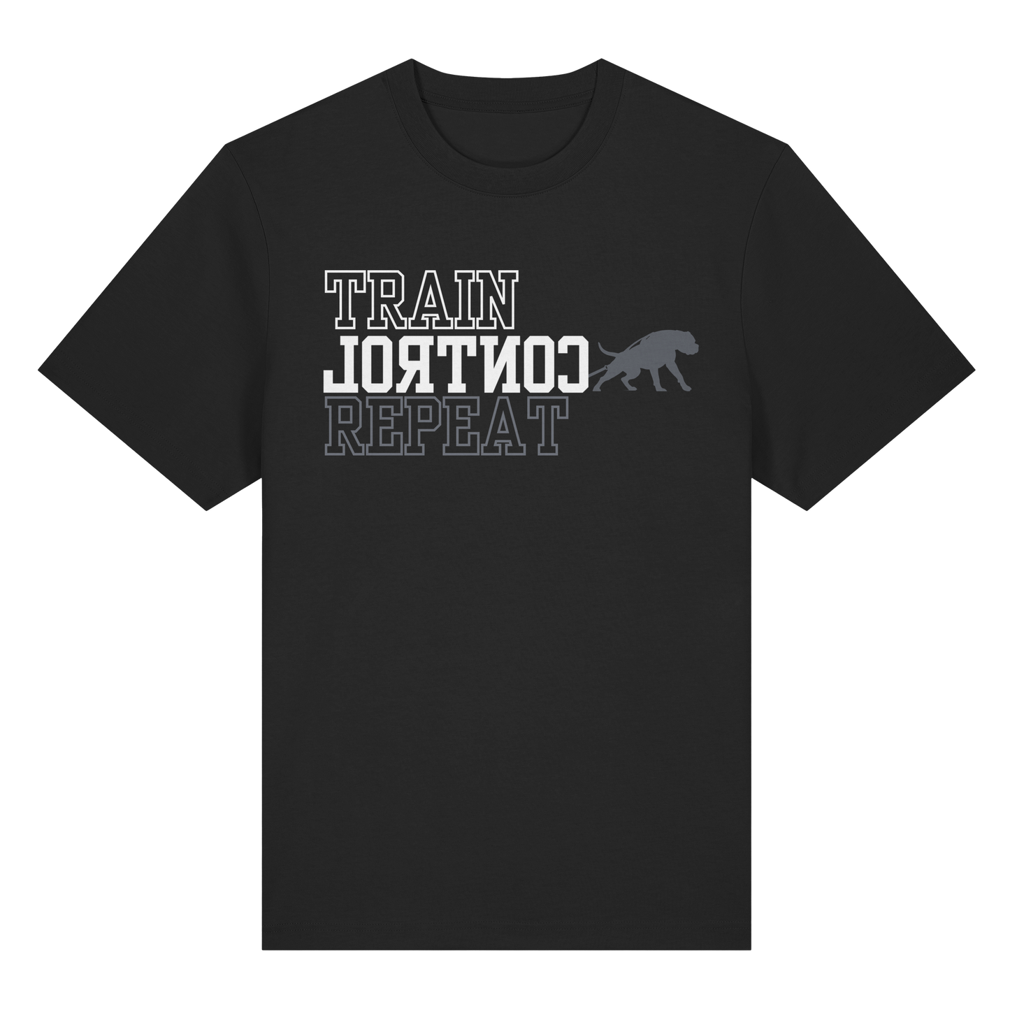 T-Shirt DOG TRAIN CONTROL REPEAT - BULLSPORT