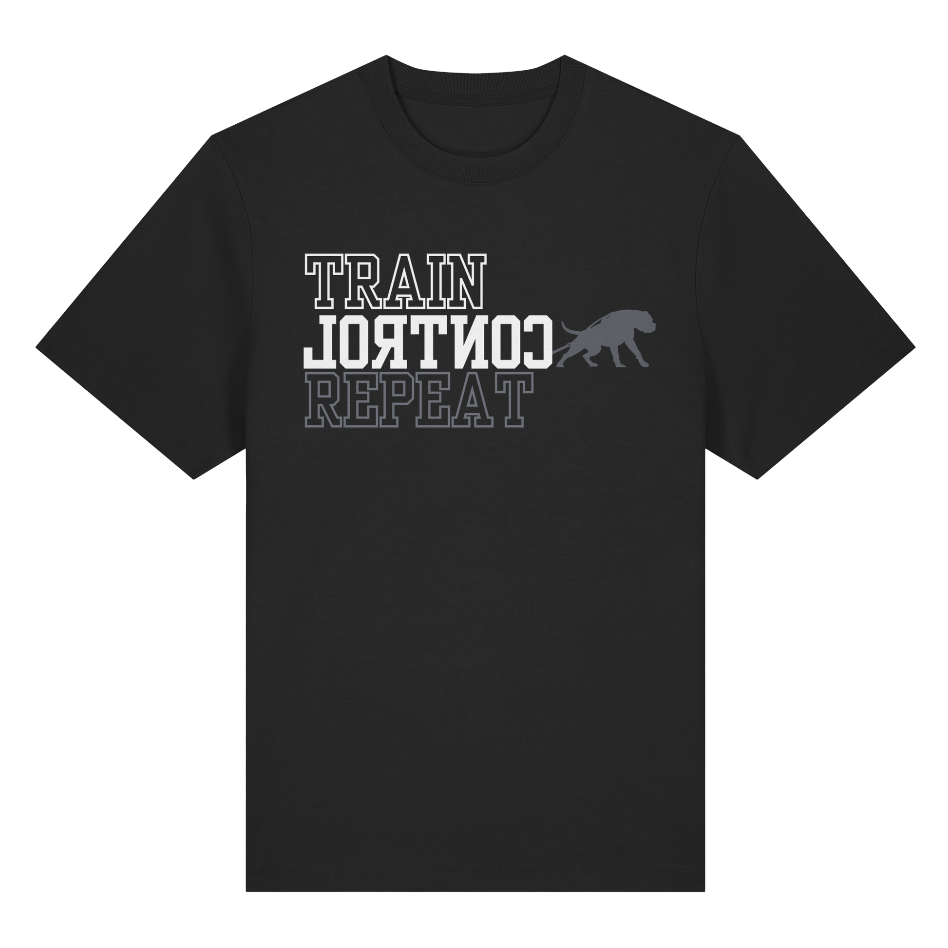 T-Shirt DOG TRAIN CONTROL REPEAT - BULLSPORT