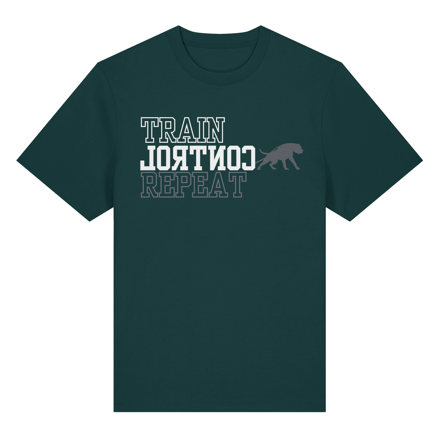 T-Shirt DOG TRAIN CONTROL REPEAT - BULLSPORT