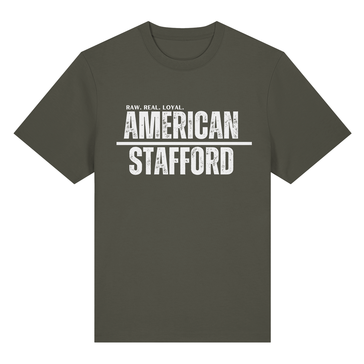 T-Shirt American Stafford RAW REAL LOYAL