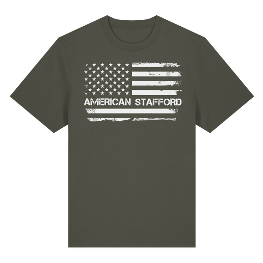 T-Shirt USA Flag American Stafford - BULLSPORT