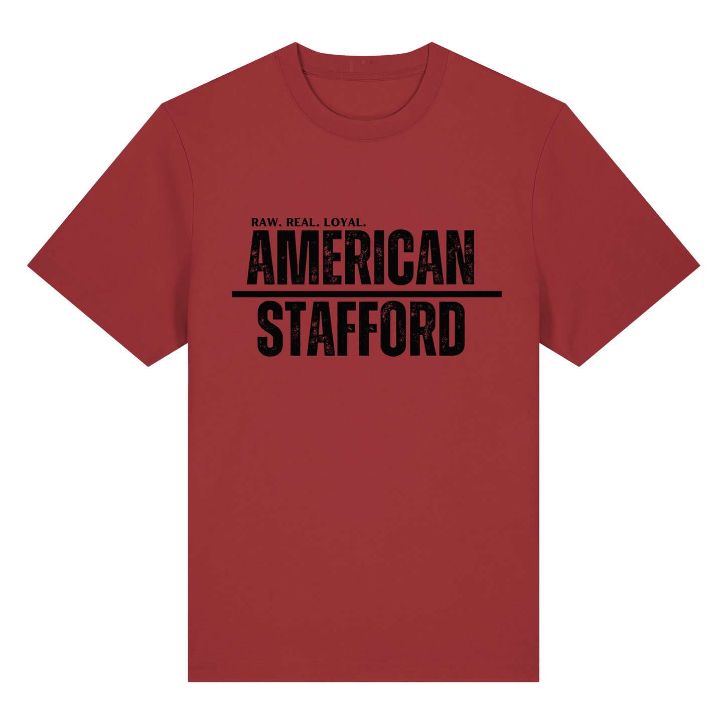T-Shirt American Stafford RAW REAL LOYAL