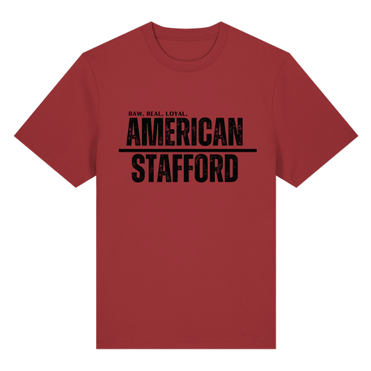 T-Shirt American Stafford RAW REAL LOYAL