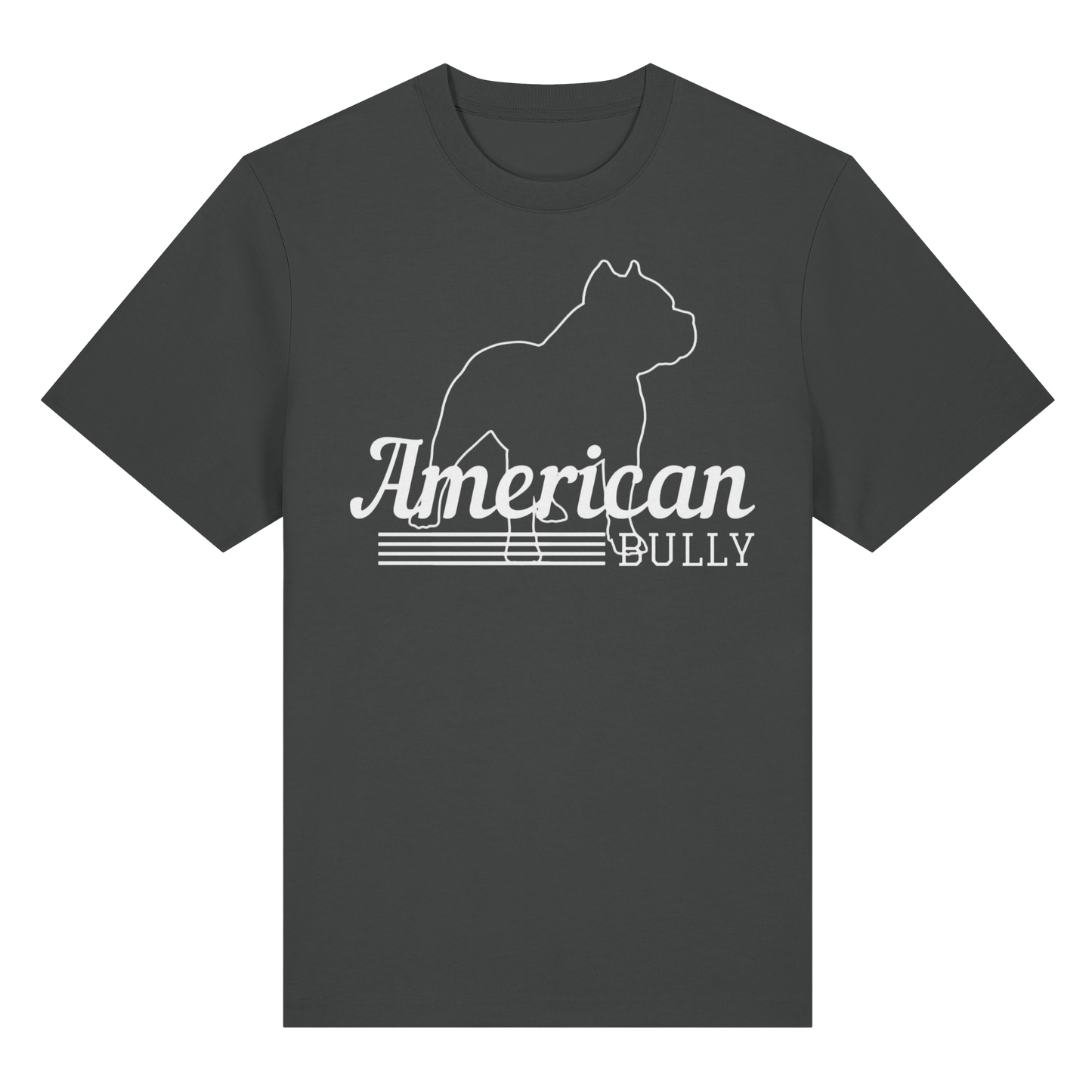 T-Shirt American Bully Silhouette  - Organic Heavy T-Shirt - BULLSPORT