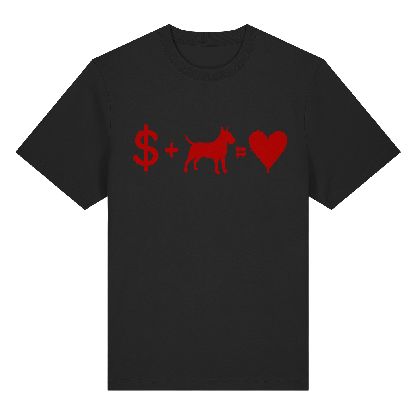 T-Shirt $ + Bullterrier = Love