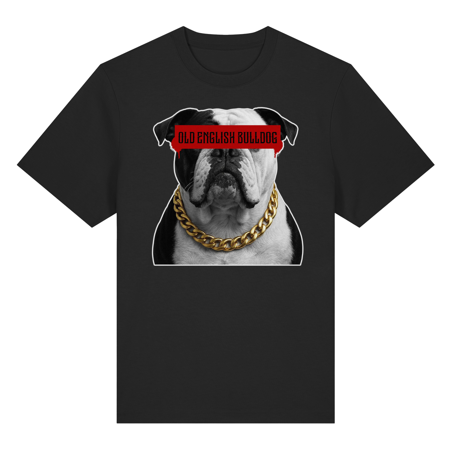 T-Shirt Censored Old English Bulldog