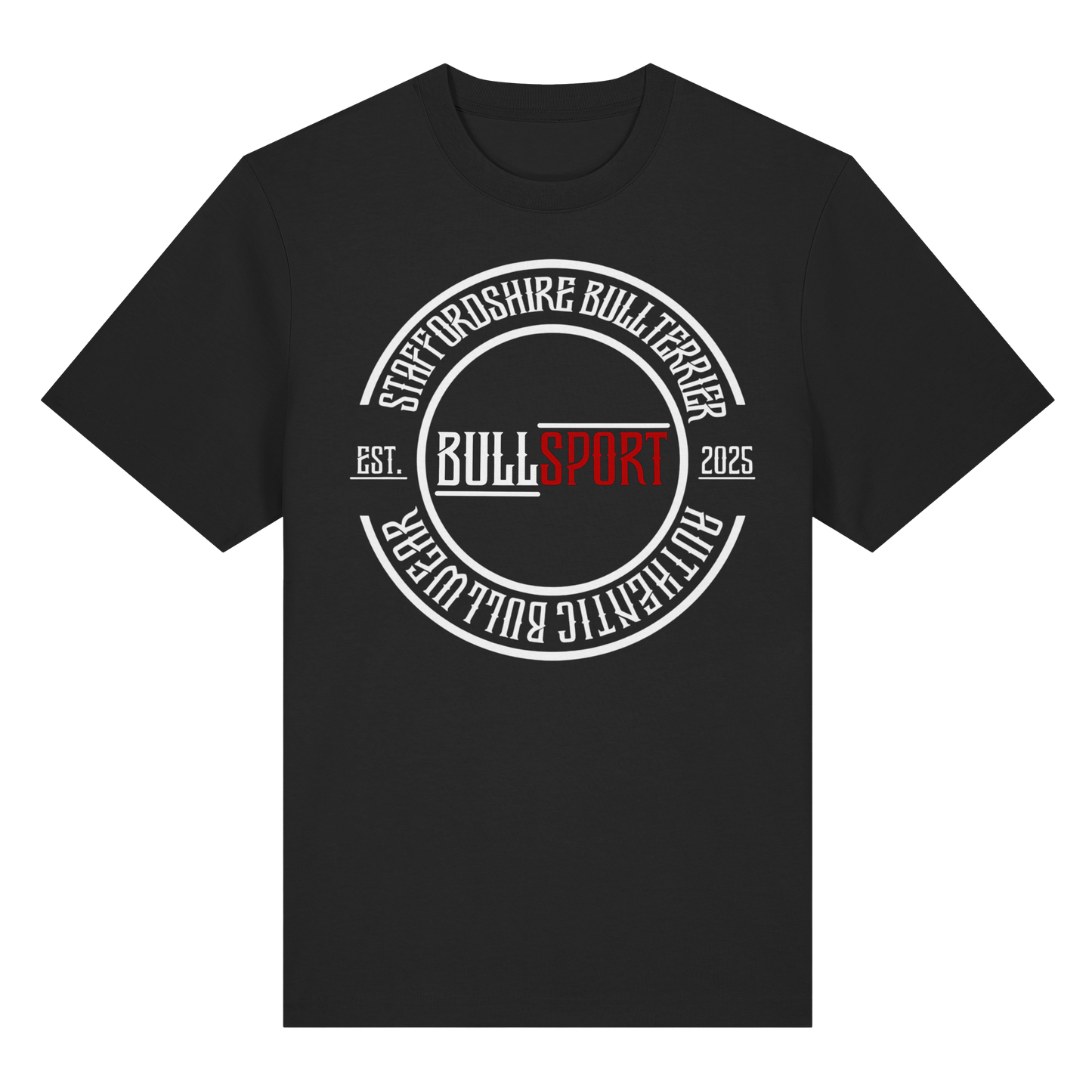 T-Shirt Staffordshire Bullterrier Circle EST.2025 - BULLSPORT