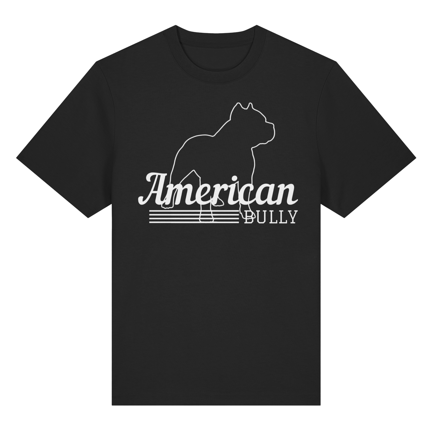 T-Shirt American Bully Silhouette  - Organic Heavy T-Shirt - BULLSPORT