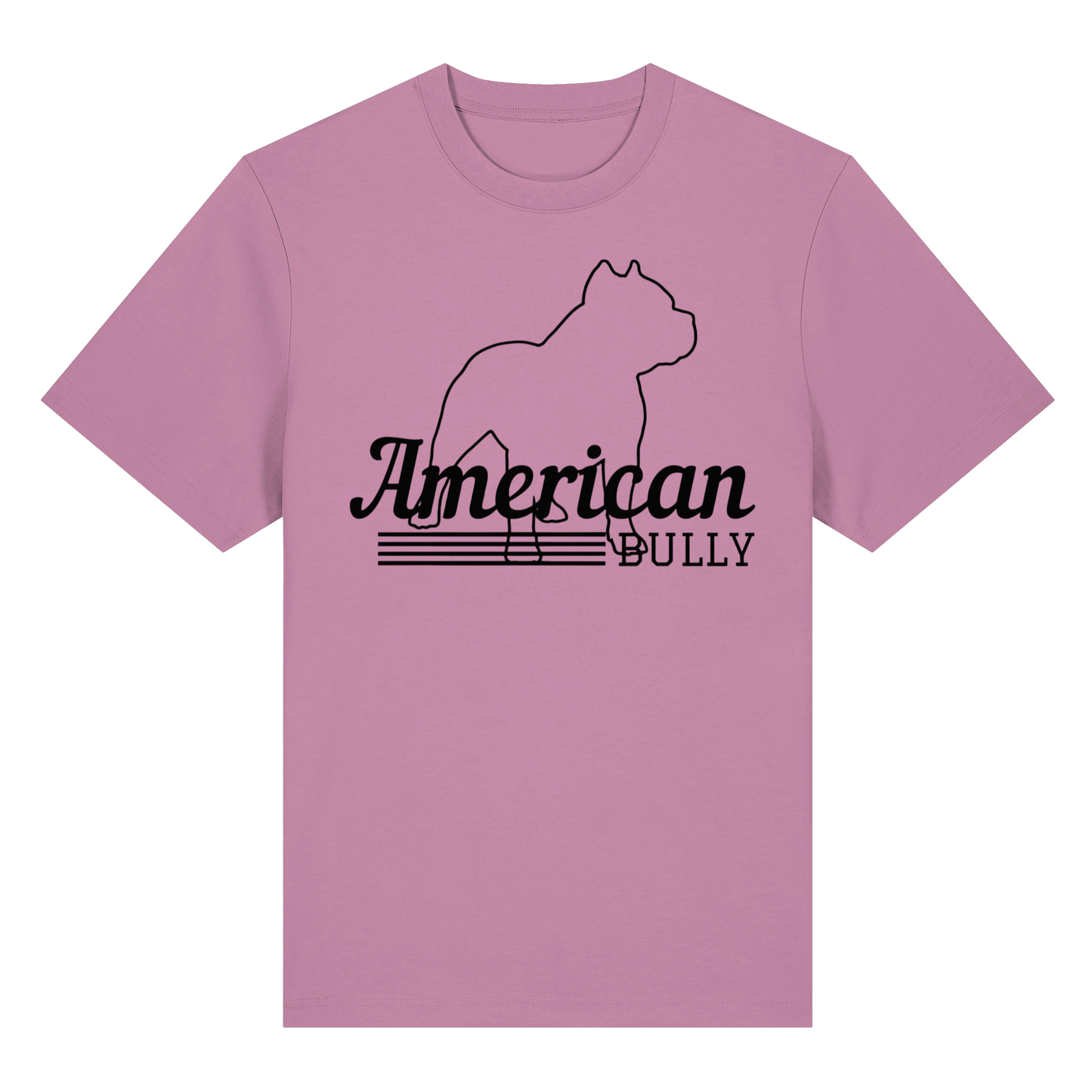 T-Shirt American Bully Silhouette  - Organic Heavy T-Shirt - BULLSPORT