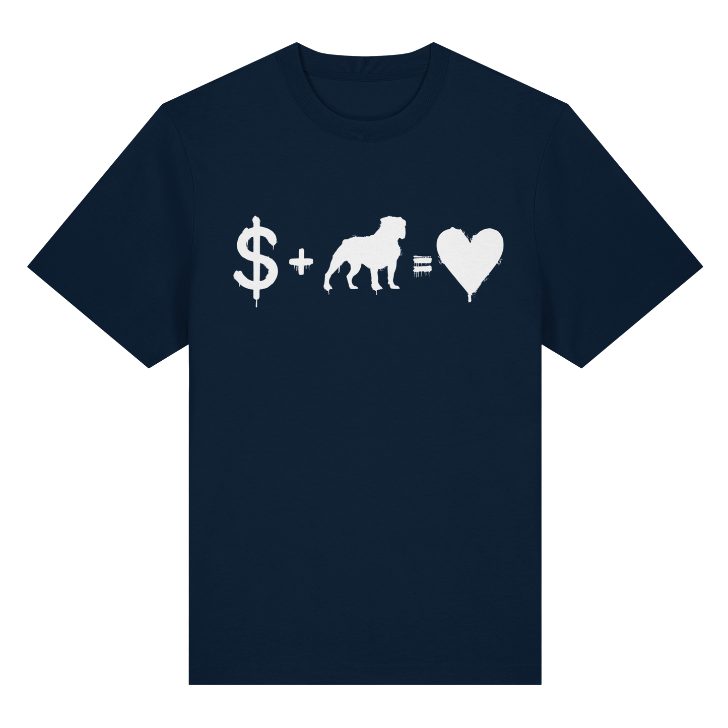 T-Shirt $ + Old English Bulldog = Love