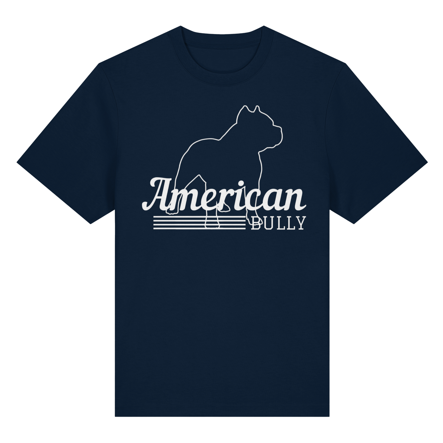 T-Shirt American Bully Silhouette  - Organic Heavy T-Shirt - BULLSPORT