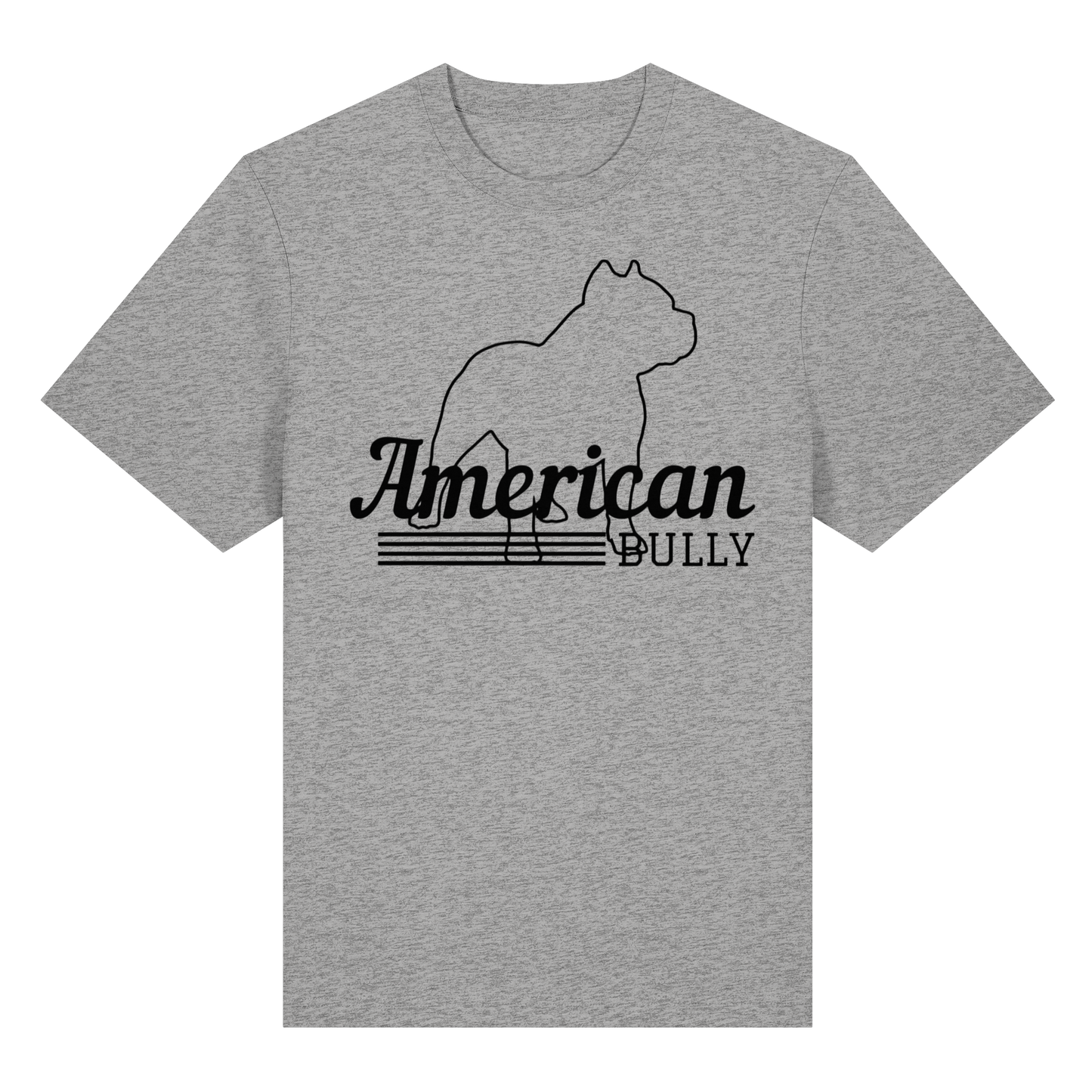 T-Shirt American Bully Silhouette  - Organic Heavy T-Shirt - BULLSPORT