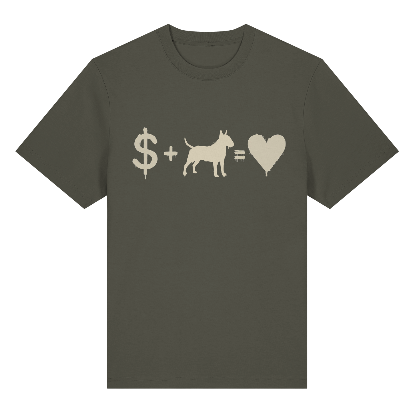 T-Shirt $ + Bullterrier = Love