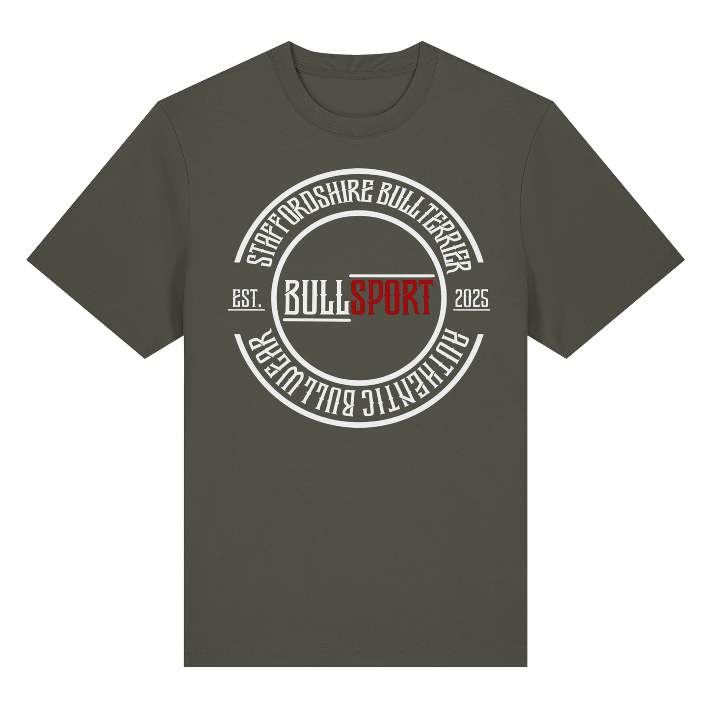 T-Shirt Staffordshire Bullterrier Circle EST.2025 - BULLSPORT