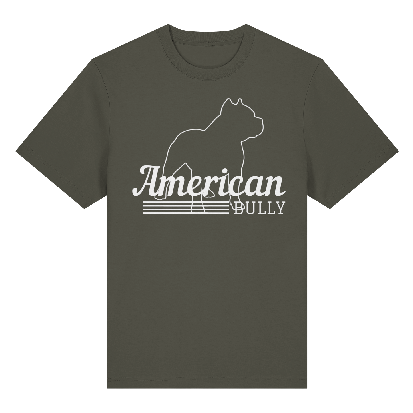 T-Shirt American Bully Silhouette  - Organic Heavy T-Shirt - BULLSPORT