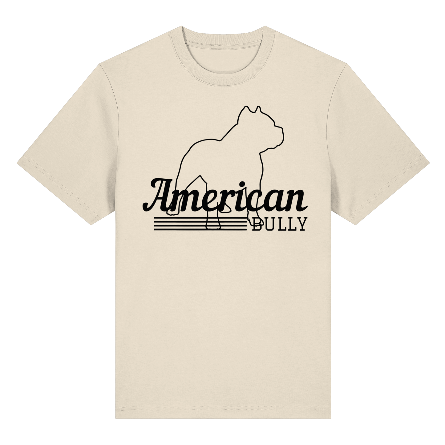 T-Shirt American Bully Silhouette  - Organic Heavy T-Shirt - BULLSPORT
