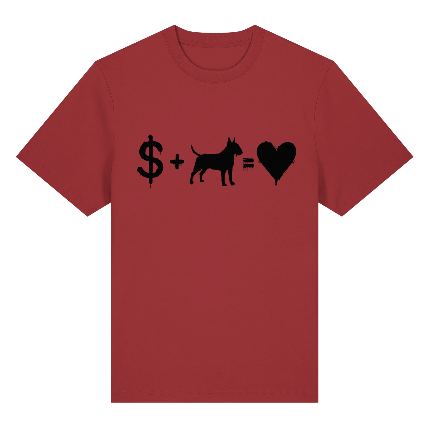 T-Shirt $ + Bullterrier = Love