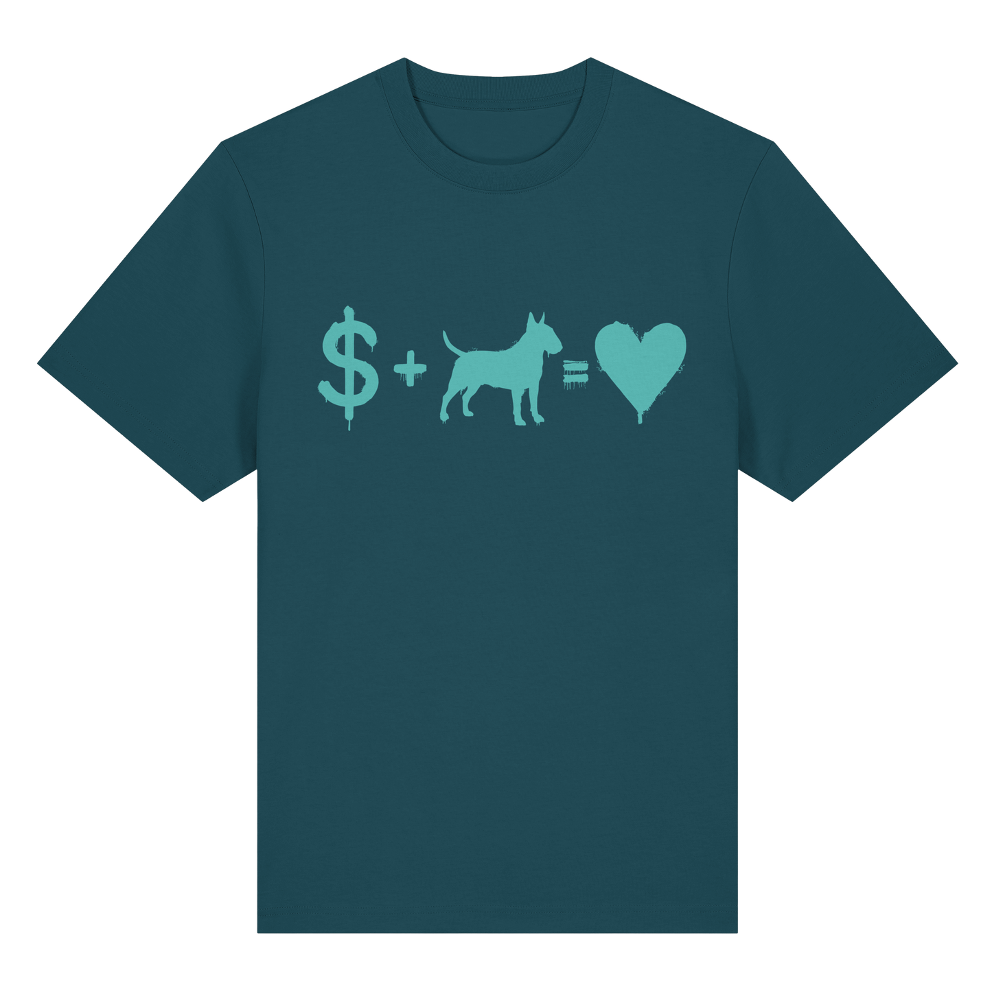T-Shirt $ + Bullterrier = Love