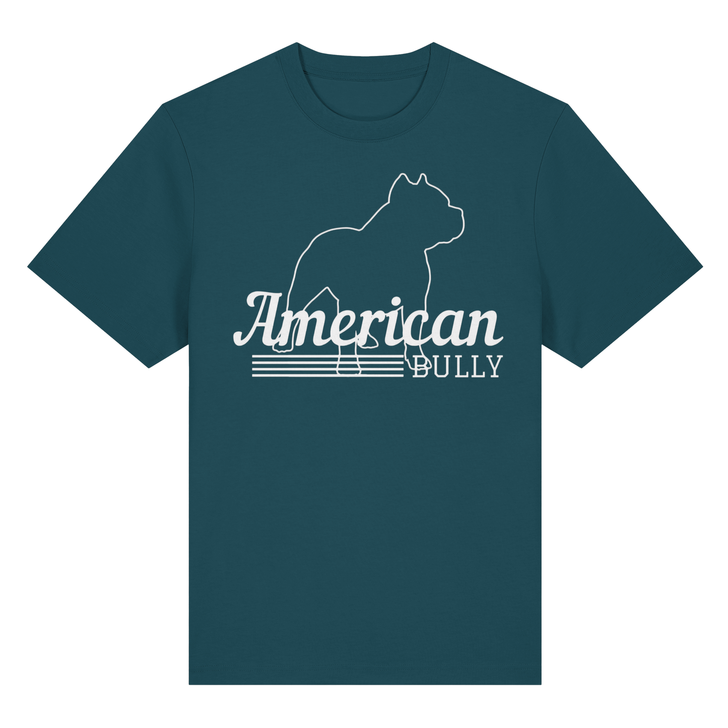 T-Shirt American Bully Silhouette  - Organic Heavy T-Shirt - BULLSPORT