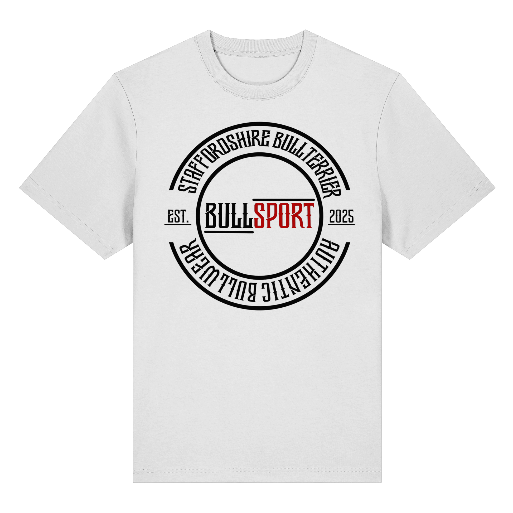 T-Shirt Staffordshire Bullterrier Circle EST.2025 - BULLSPORT