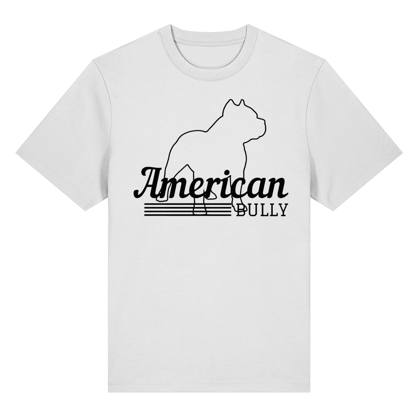 T-Shirt American Bully Silhouette  - Organic Heavy T-Shirt - BULLSPORT