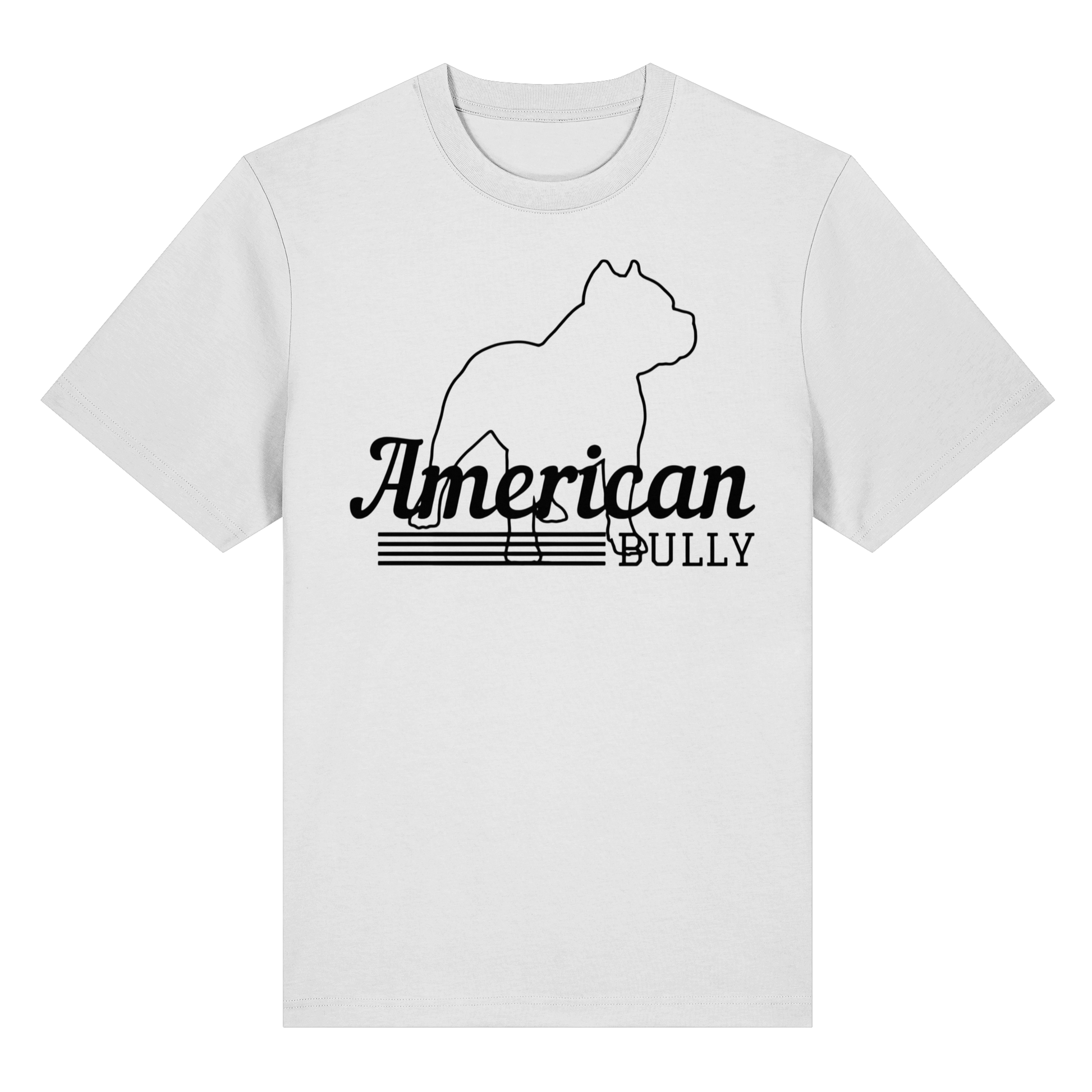 T-Shirt American Bully Silhouette  - Organic Heavy T-Shirt - BULLSPORT