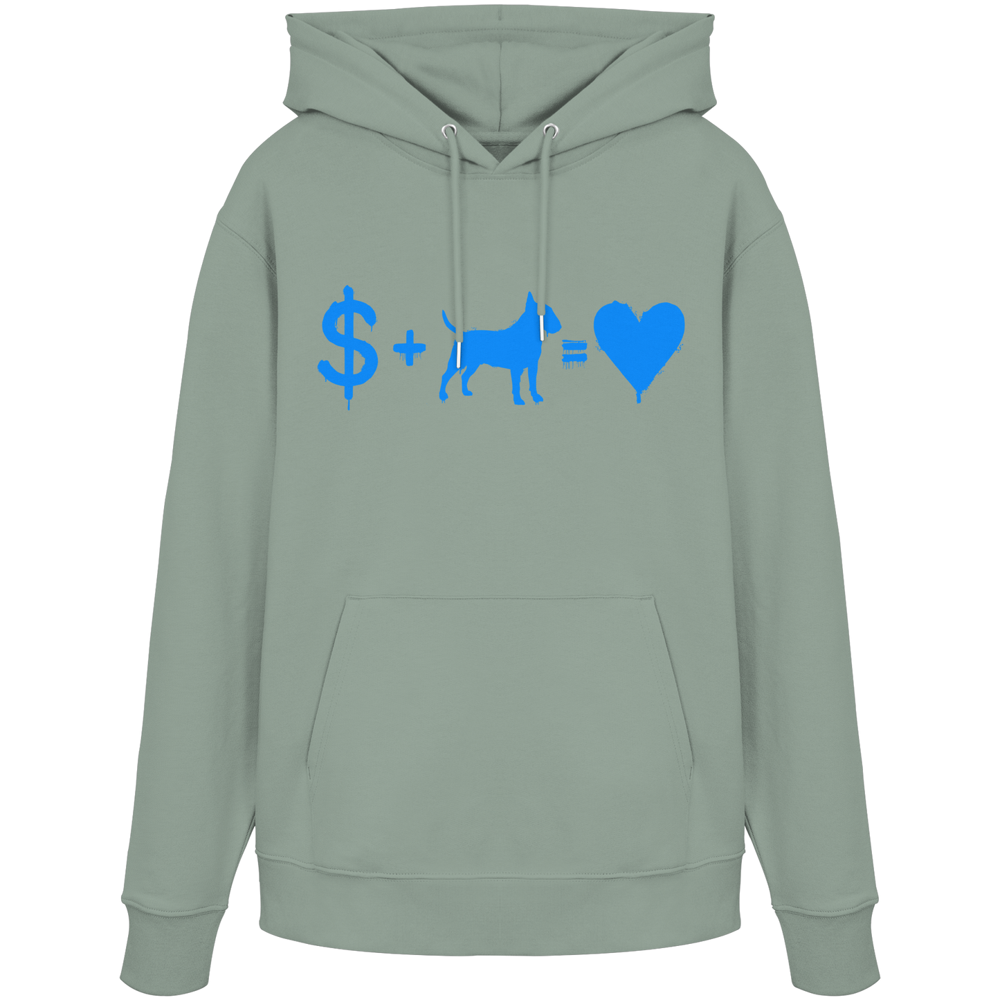 Hoodie $ + Bullterrier = Love