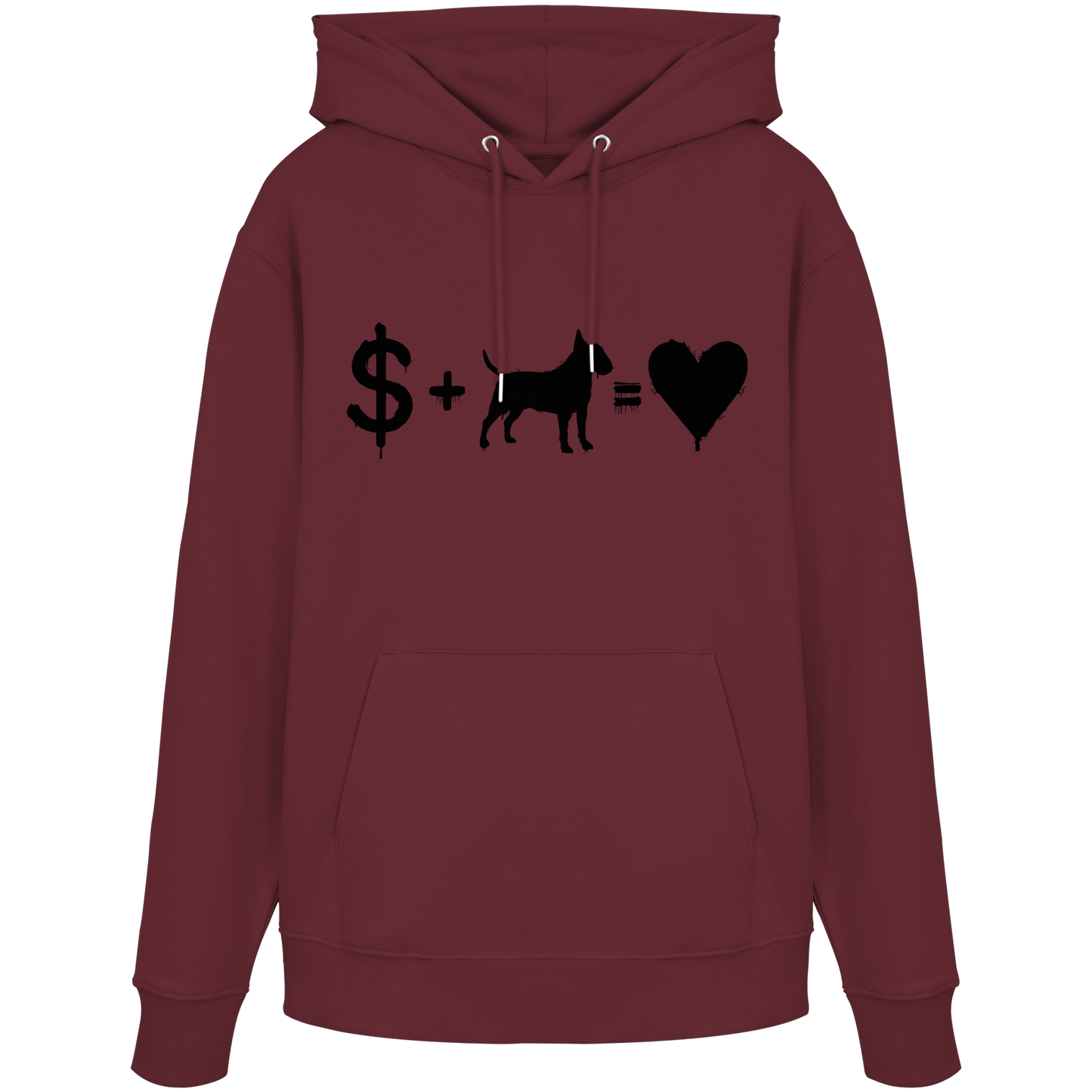 Hoodie $ + Bullterrier = Love
