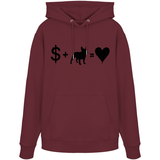 Hoodie $ + French Bulldog = Love