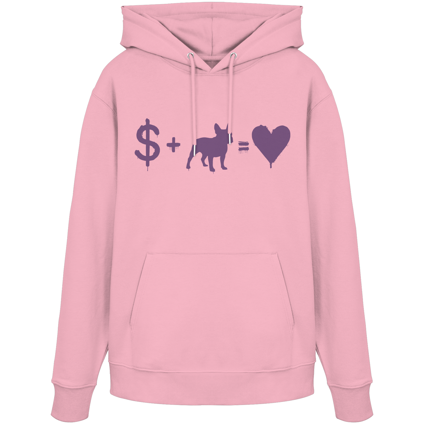 Hoodie $ + French Bulldog = Love