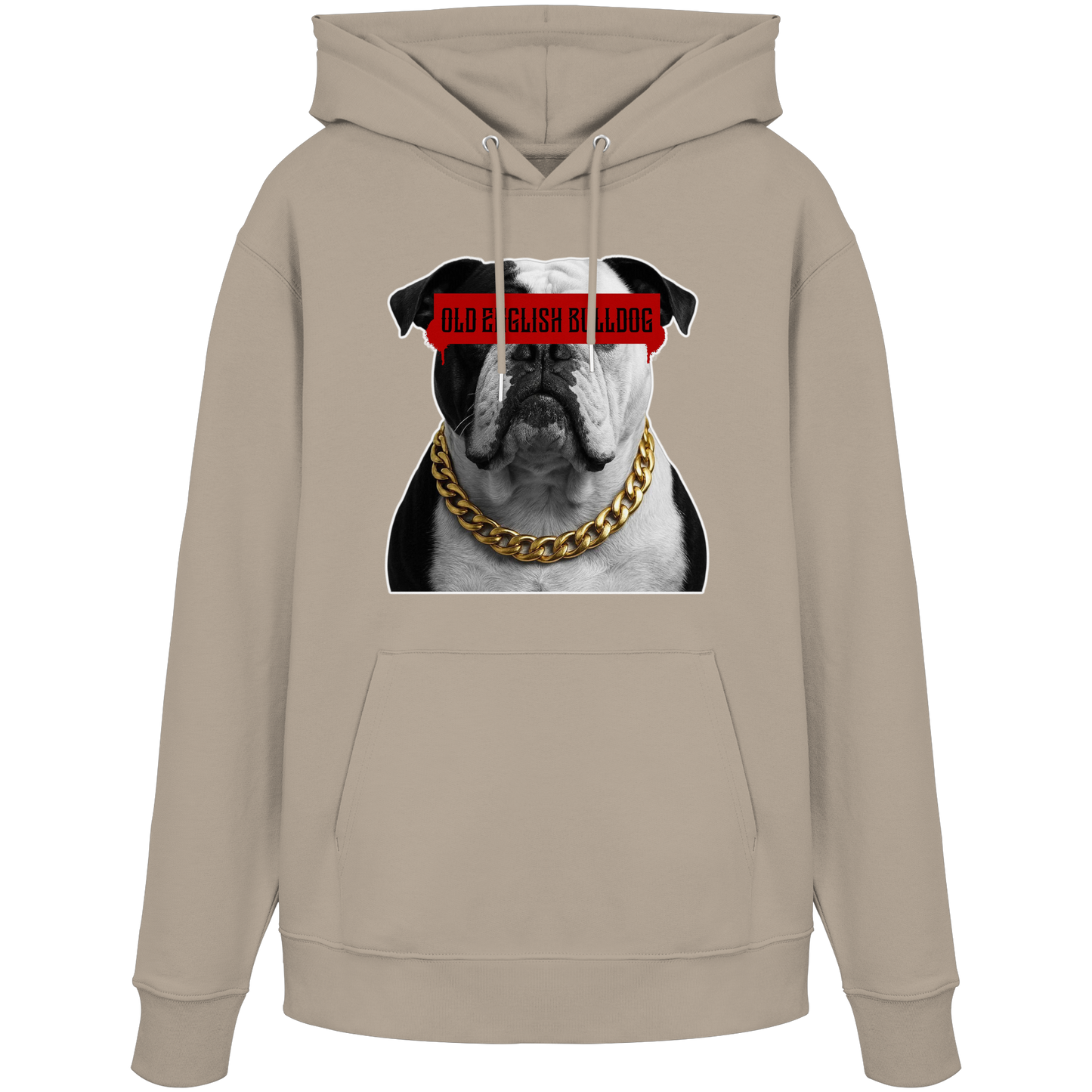 Hoodie Censored Old English Bulldog