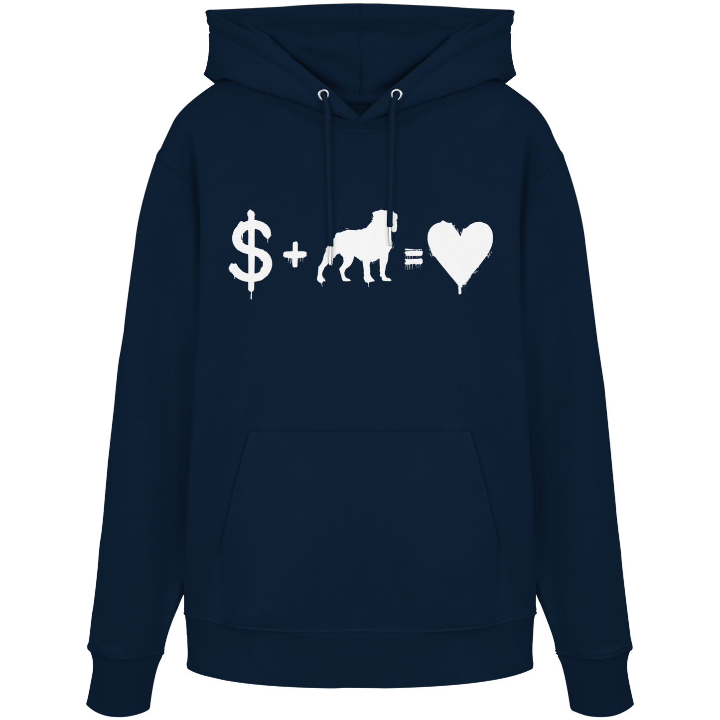 Hoodie  $ + Old English Bulldog = Love