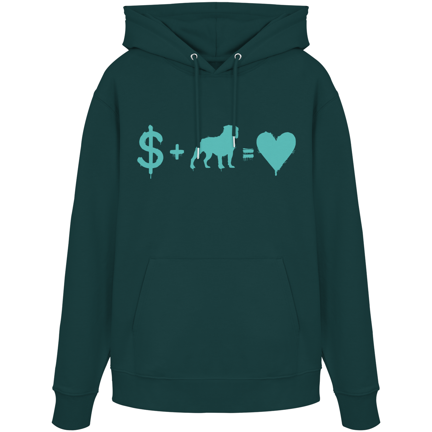 Hoodie  $ + Old English Bulldog = Love