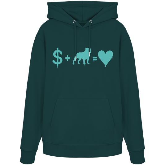 Hoodie  $ + Old English Bulldog = Love