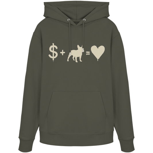 Hoodie $ + French Bulldog = Love